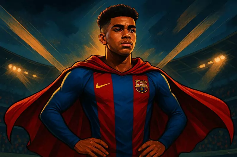 يامين يامال صورة بالذكاء الاصطناعي